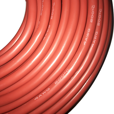 Flexible Silicone Cable 5000/ 0.08 4AWG Tinned Copper Conductor Silicone Rubber Wire