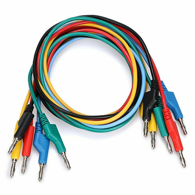 1000V Banana Plug Multimeter Test Leads Multicolor Tinned Copper