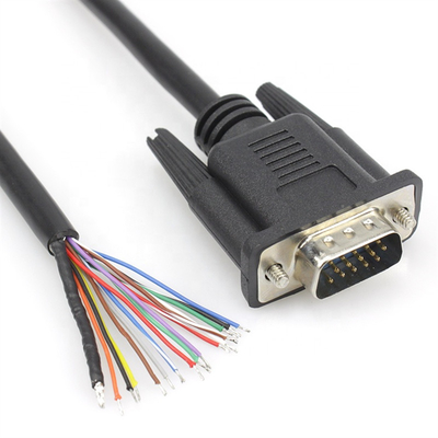 Antiwear 15Pin Computer Monitor Cable , Anti Corrosion D Sub VGA Cable