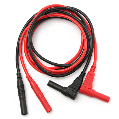 ISO9001 1500V Multimeter Replacement Leads , Multipurpose 4mm Banana Plug Leads