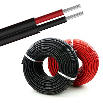 Heatproof 2x10mm2 Solar Panel Wire , Antiwear DC Cable For Solar PV