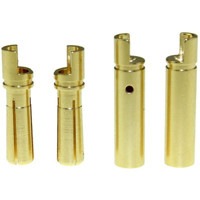 RoHS Gold Plated Banana Plug Connectors 4/5mm Durable For RC ESC
