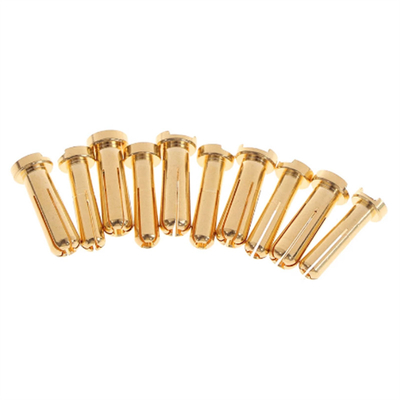 4/5mm Bullet Banana Plug Connector Male Female Gold Plated For RC Battery Part