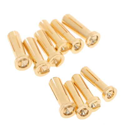 4/5mm Bullet Banana Plug Connector Male Female Gold Plated For RC Battery Part