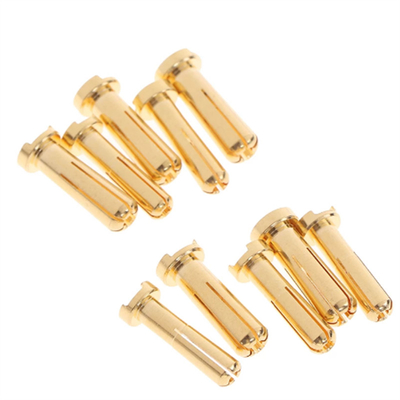 4/5mm Bullet Banana Plug Connector Male Female Gold Plated For RC Battery Part