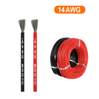 Multicolor 14AWG Flexible Silicone Cable Tinned Copper Practical