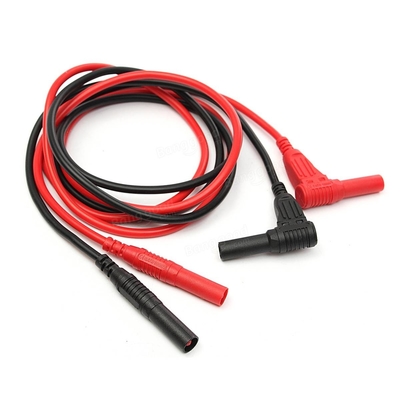 ISO9001 1500V Multimeter Replacement Leads , Multipurpose 4mm Banana Plug Leads