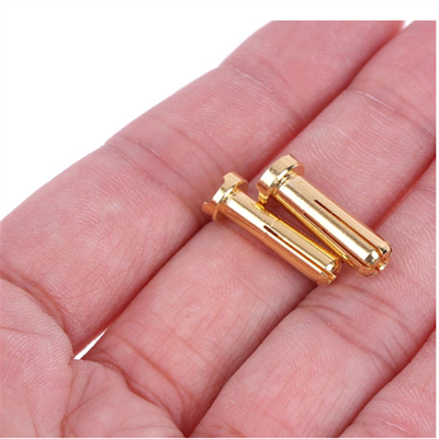 4/5mm Bullet Banana Plug Connector Male Female Gold Plated For RC Battery Part