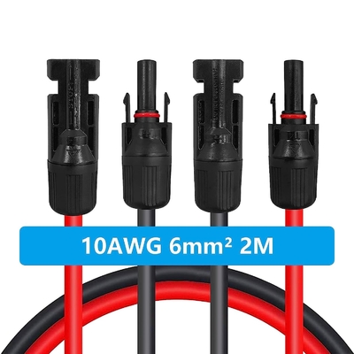 防水コネクターが付いているDC 10AWG PVの光起電太陽ケーブル